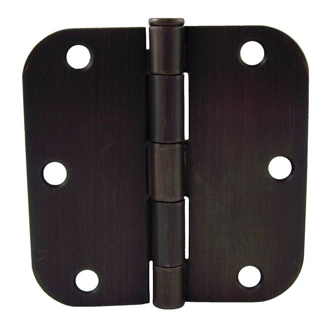 GlideRite 3.5-inch x 5/8-inch Radius Oil Rubbed Bronze Door Hinges (Pack of 12)