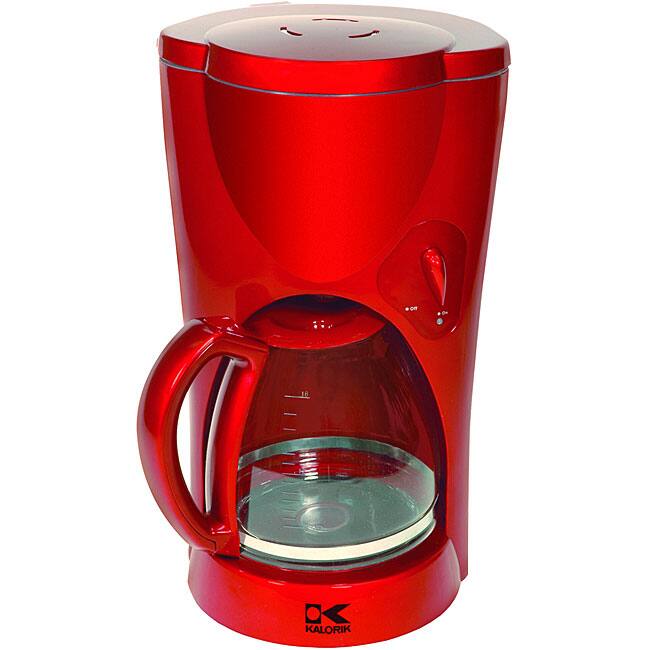 Kalorik Red Metallic Coffee Maker (Refurbished)
