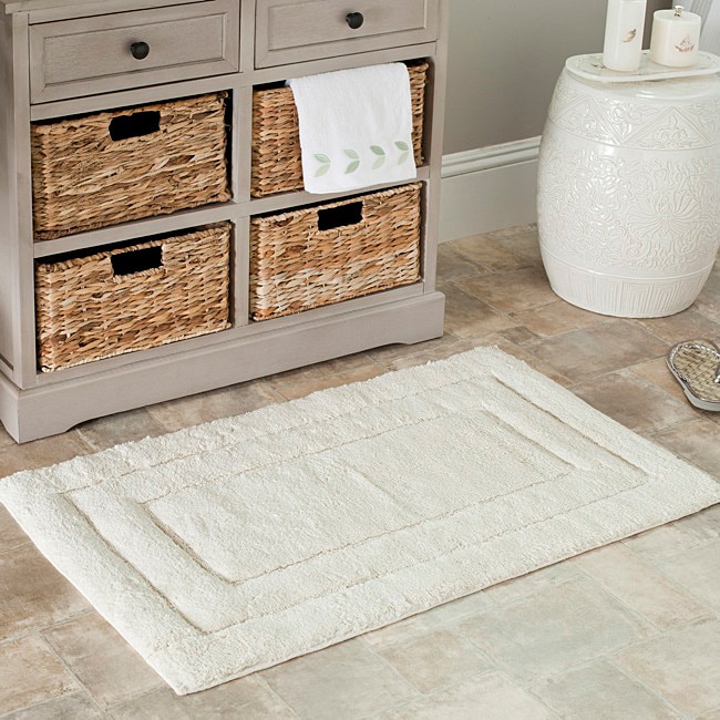 Safavieh Spa 2400 Gram Tri Natural Gram 27 x 45 Bath Rug (Set of 2)