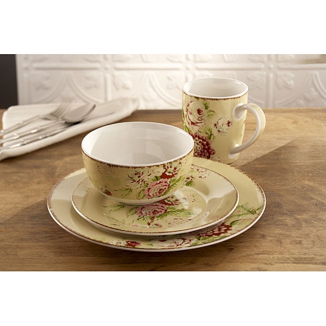 Waverly Tea Dance Creme Fraiche 16-piece Dinner Set