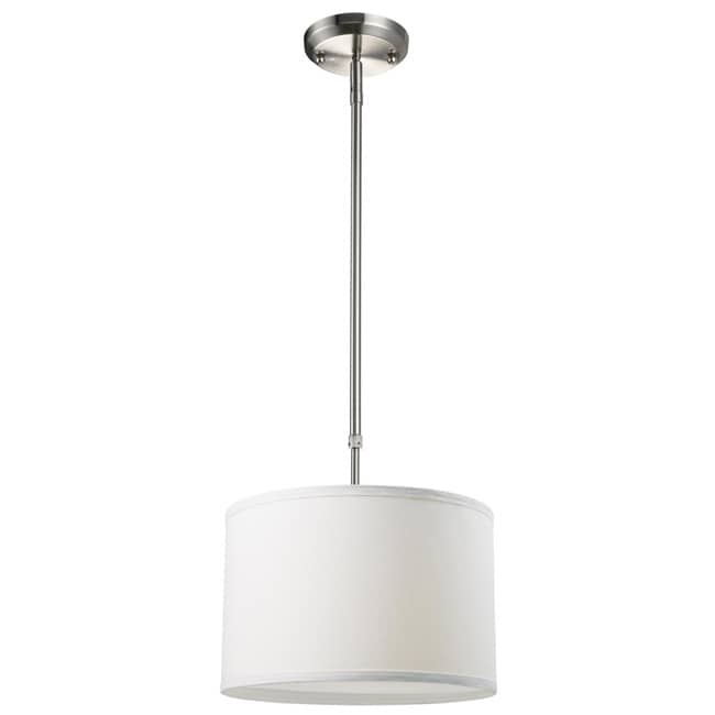 Contemporary Albion One light Nickel Pendant