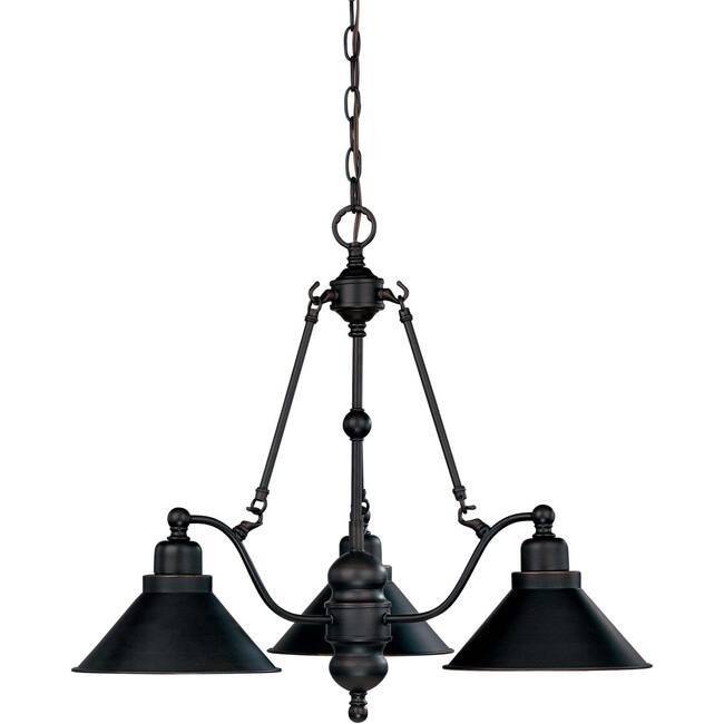 Bridgeview - 3 Light - Chandelier Mission Dust Bronze Finish