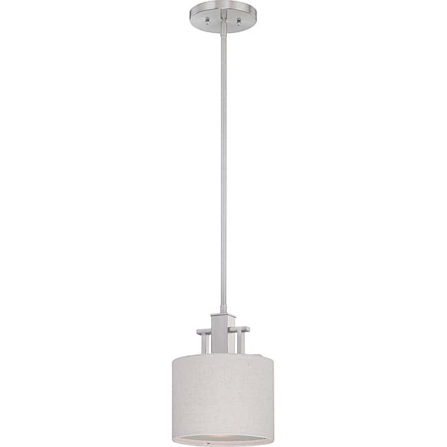 Percussion Brushed Nickel 1-light Mini Pendant