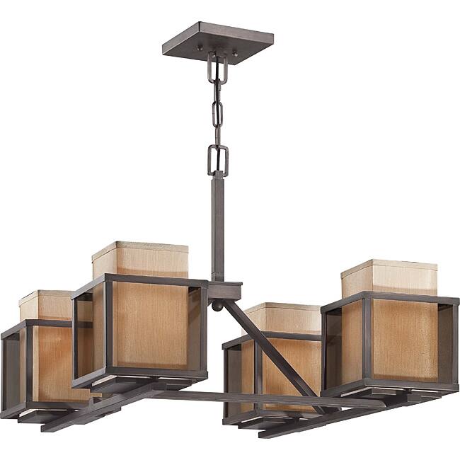 Matrix Henna Bronze 4-light Chandelier