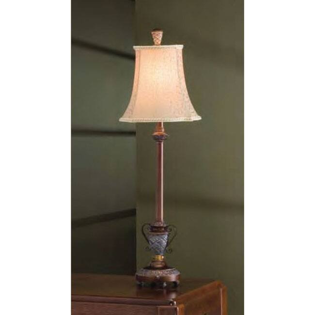Bronze & Silver Traditional 32-inch Buffet Lamp
