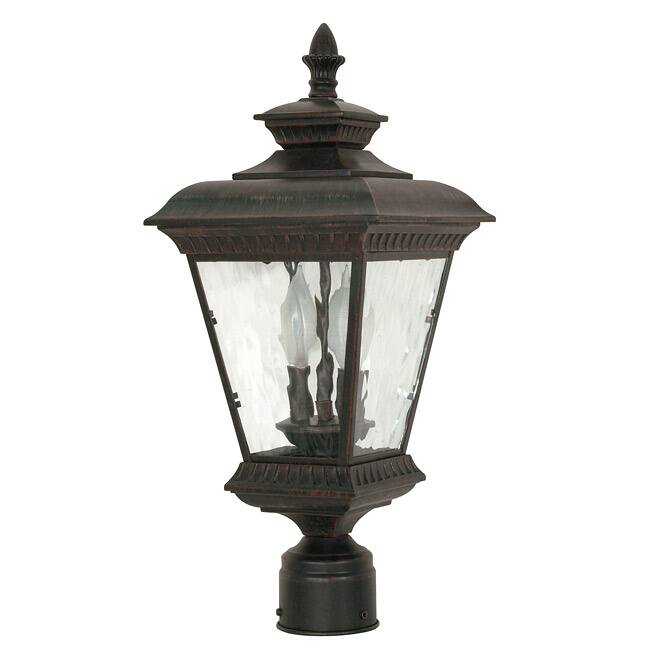 Charter 2-light Old Penny Bronze Post Lantern