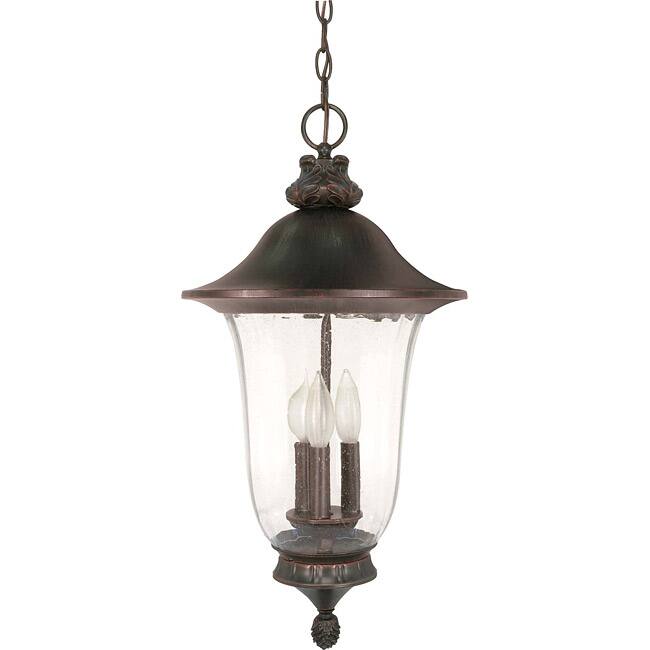Nuvo Lighting Parisian 3 Light Old Penny Bronze Hanging Lantern