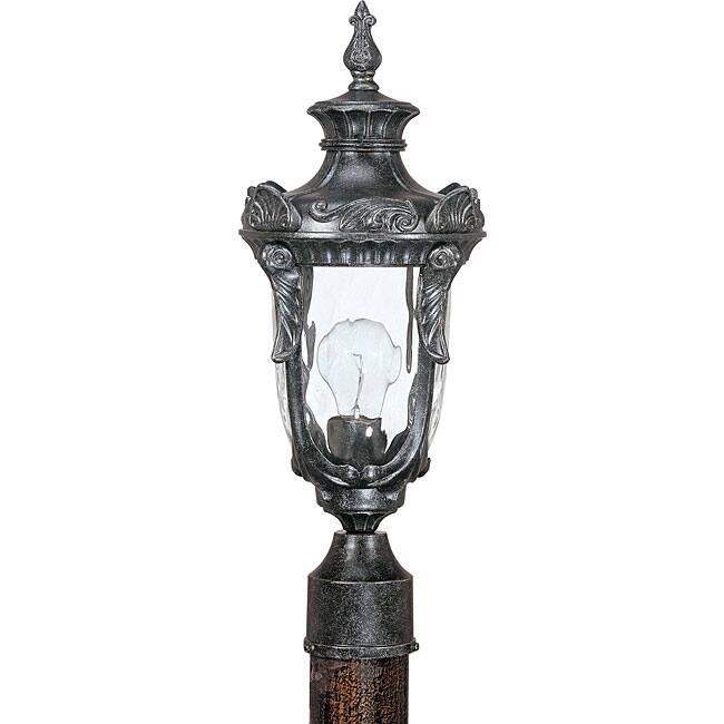 Dunmore 1-light Greystone Post Lantern