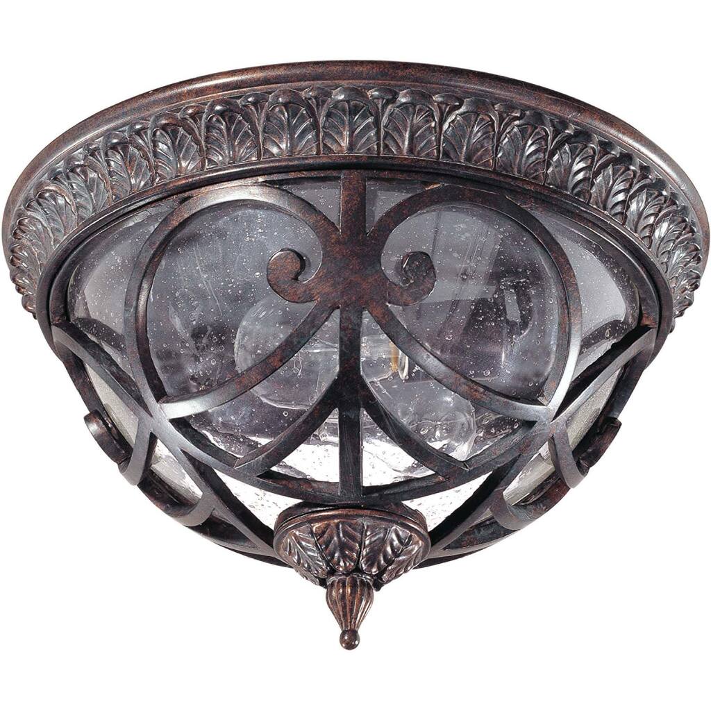 Aston 2-light Dark Plum Bronze Flush Mount