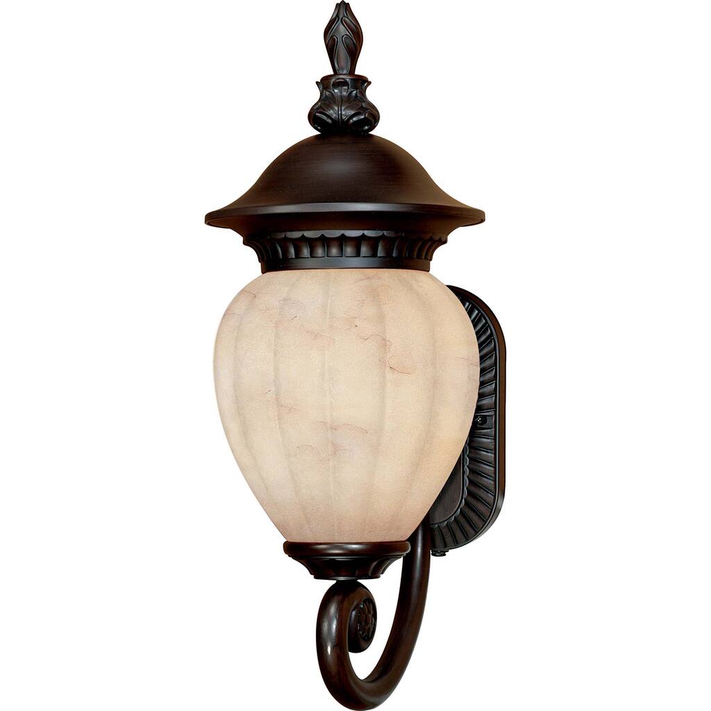 Balun Arm Up 1-light Chestnut Bronze Wall Sconce