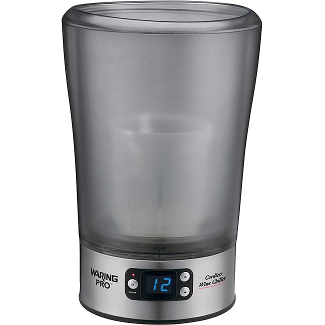 Waring Pro Cordless Brushed Chrome Wine Chiller
