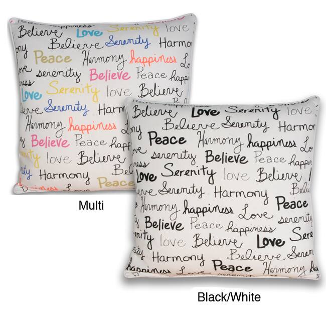 Buddha Words Square Pillow