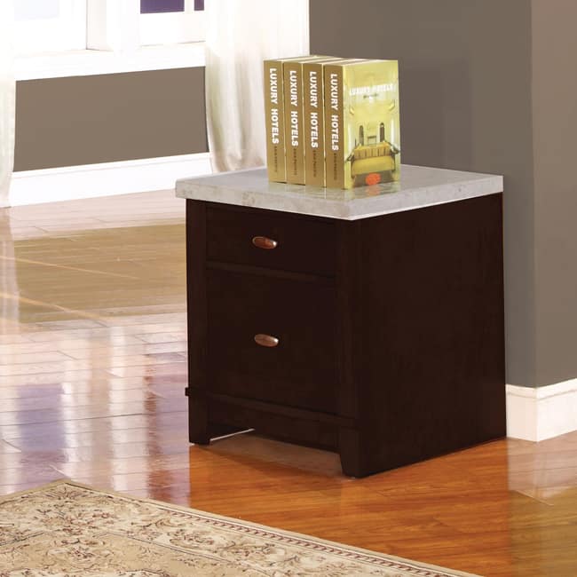 Britney Cabinet with White Marble Top