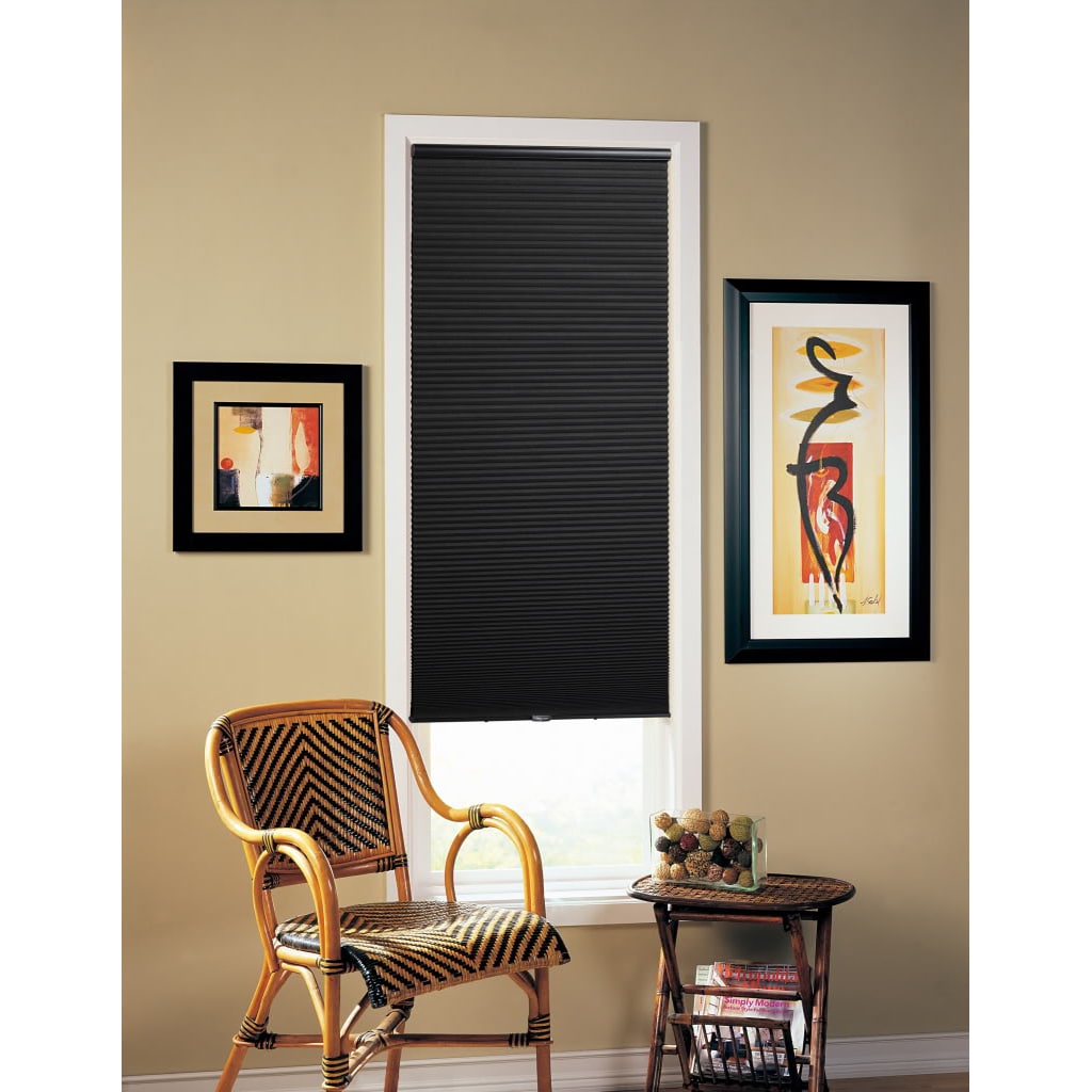 Black Cordless 64 inch Cellular Shade