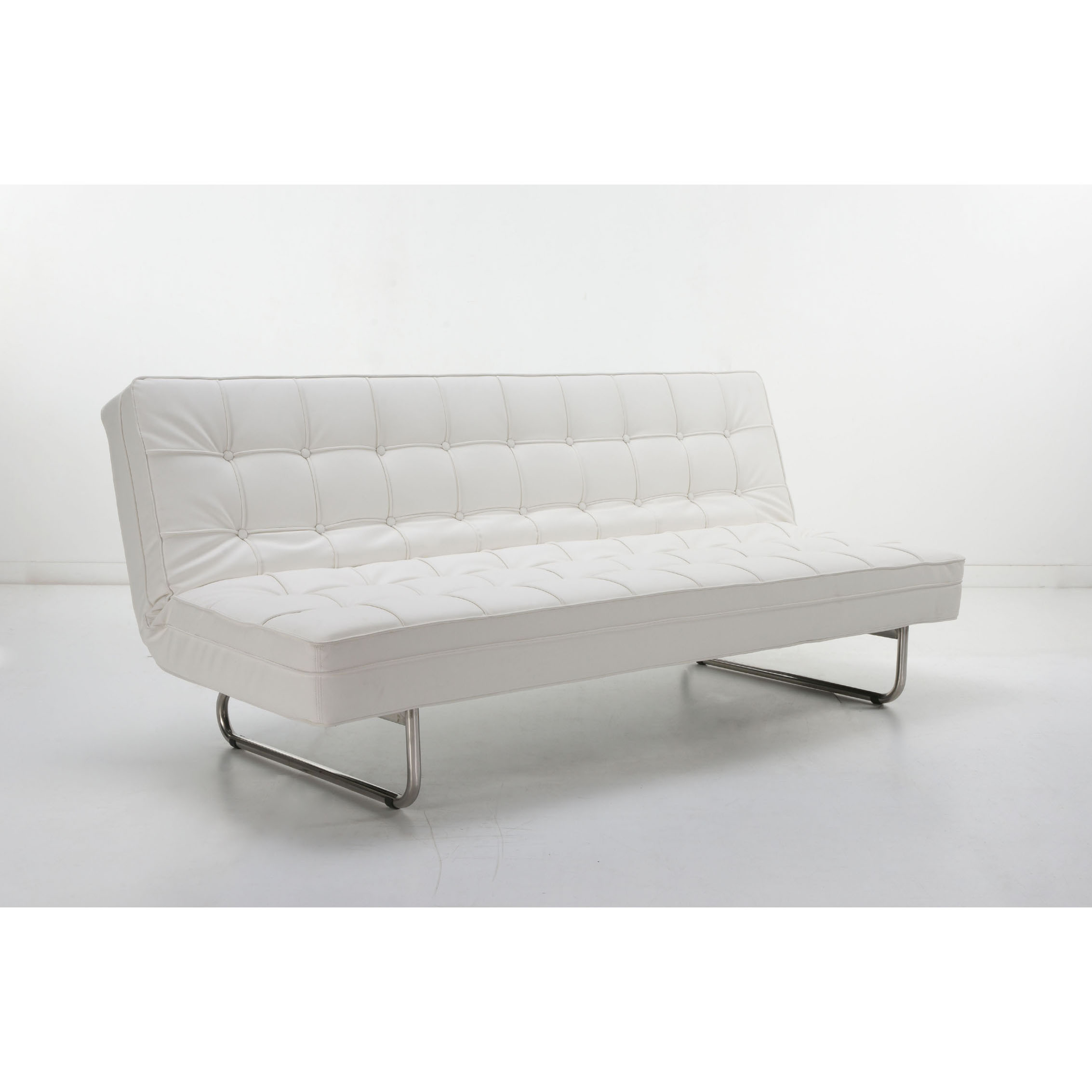 Vegas Extra cushion White Futon Sofa Bed Free Shipping Today