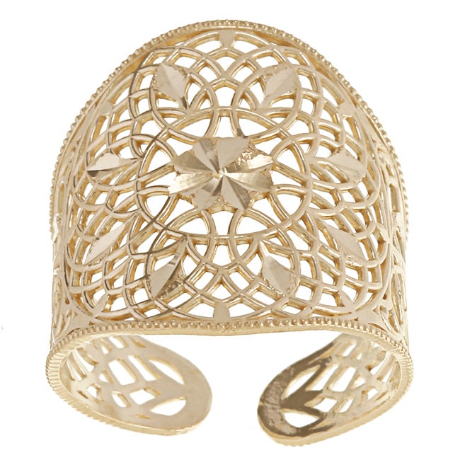 Filigree Adjustable Cigar Band Ring Today $167.99