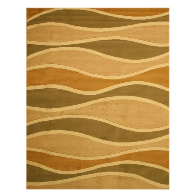 Pat Waves Abstract Green Rug (710 x 106)