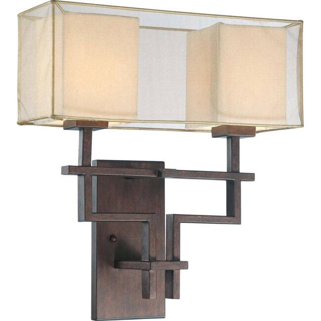 Melanie 2 Light Corvo Bronze Wall Sconce