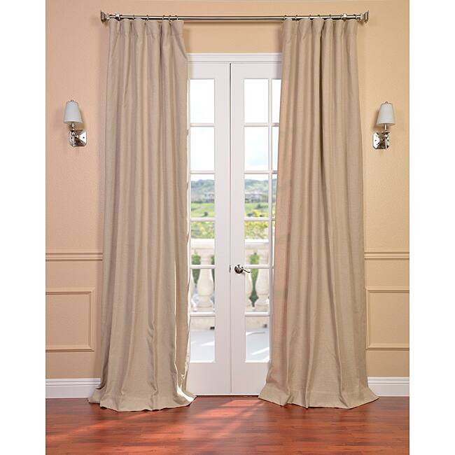Exclusive Fabrics Natural Linen Blend Curtain (1 Panel)