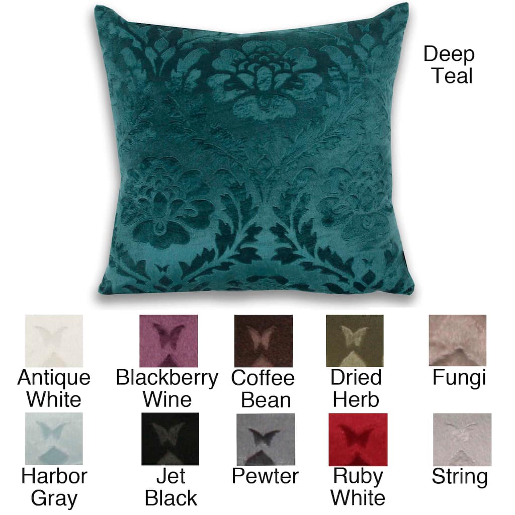 Damask Brushed 18x18-inch Pillow