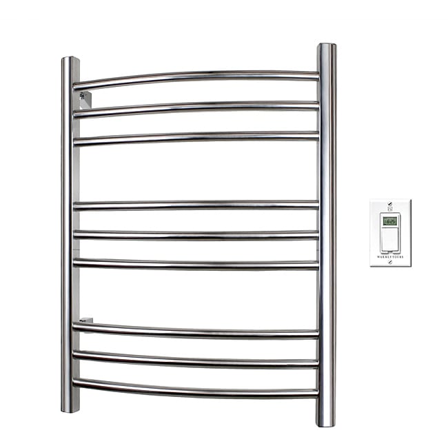 Riviera Hard Wire Brushed Stainless Towel Warmer