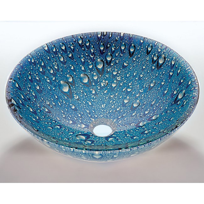 Blue Glass Sink Bowl