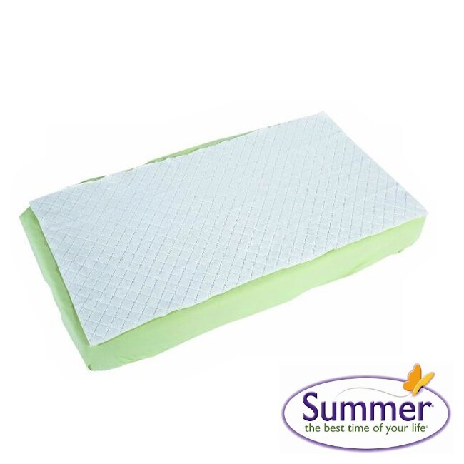 Summer Infant Waterproof Full Length Crib Pad (WhiteCan be used in cribs, toddler beds, and twin bedsThe pad is made with a soft fleecy material to provide superior comfort for your baby and is completely waterproofMachine washableMaterials Polyester, po