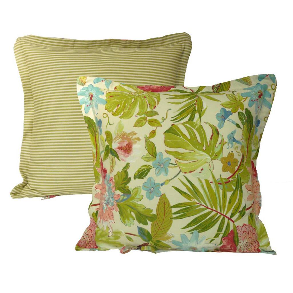 Rose Tree St Croix Euro Sham Square Floral Print Pillow