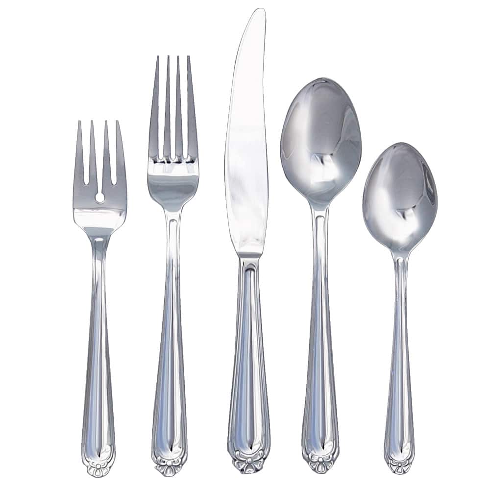 Ginkgo Bonnie 42-piece Stainless Steel Flatware Set