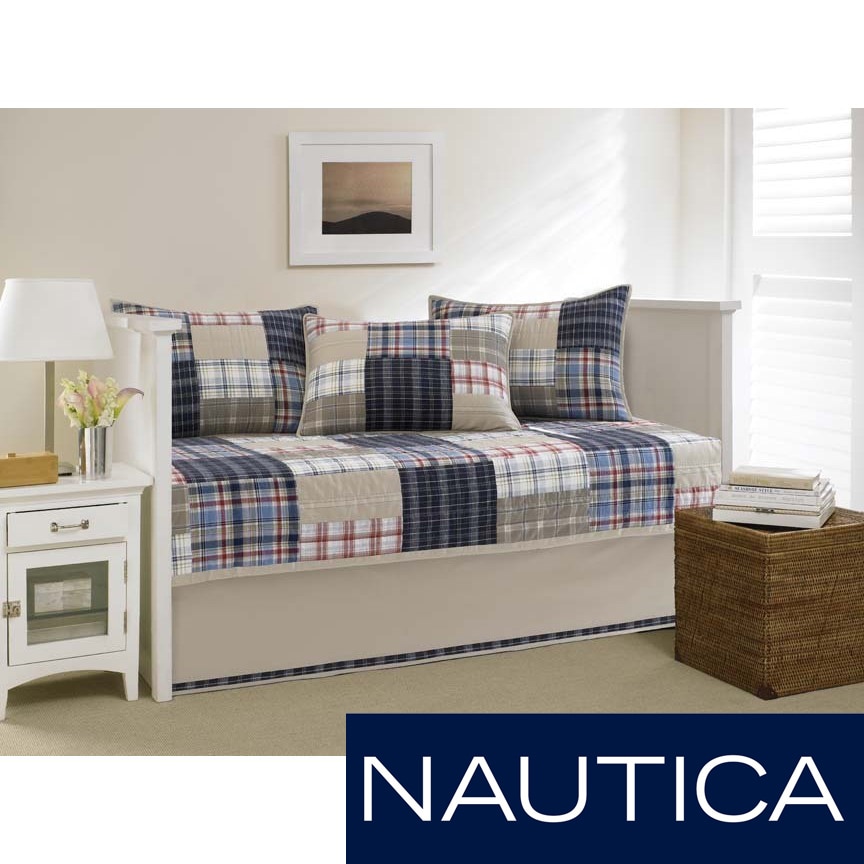 Nautica Nautica Chatham Quilted 5 piece Daybed Set Blue Size Daybed