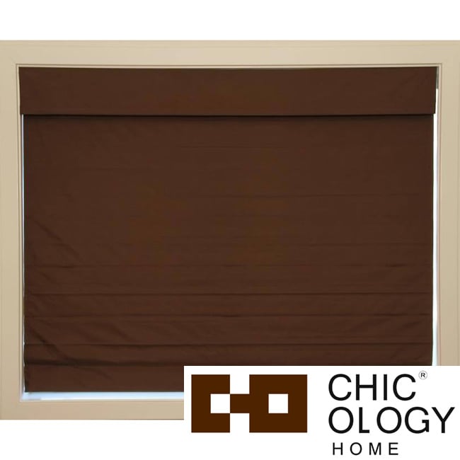 Chicology Mountain Chocolate Cordless Roman Shade