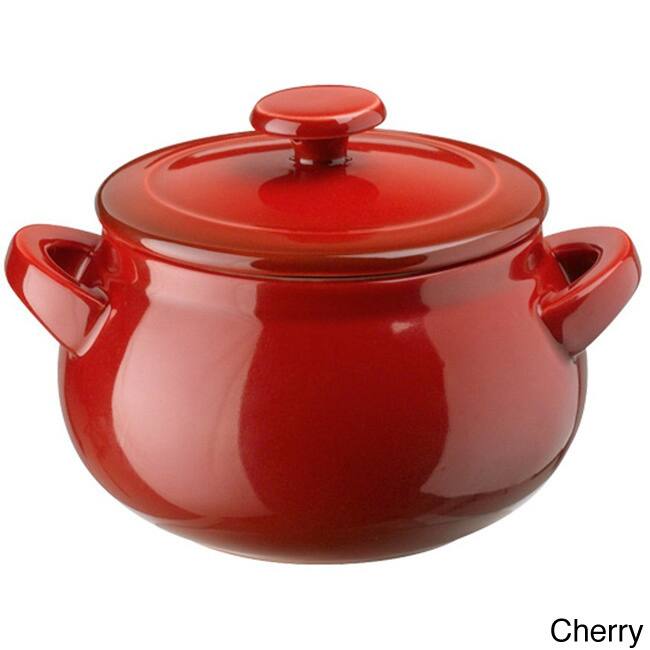 Denby Oven To Table 3.4-quart / 3.3-Liter Curved Bean Pot with Cover