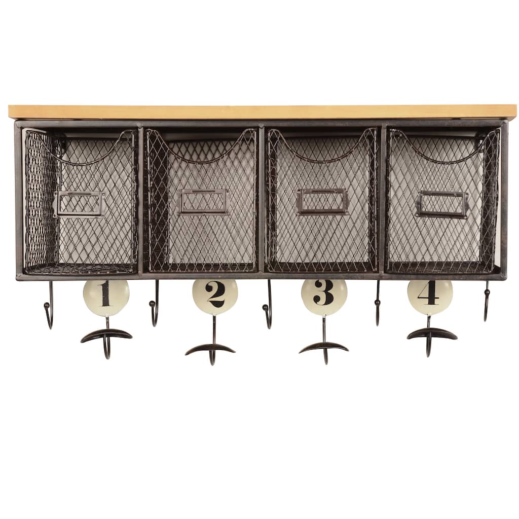 Linon 4-basket Wall Organizer
