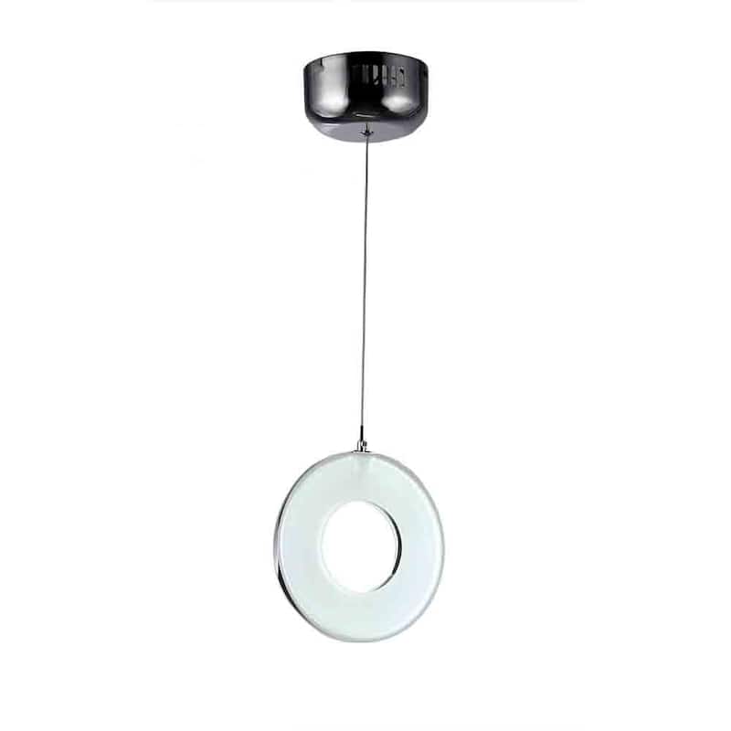 Madison 1-light Chrome 8-inch LED Pendant