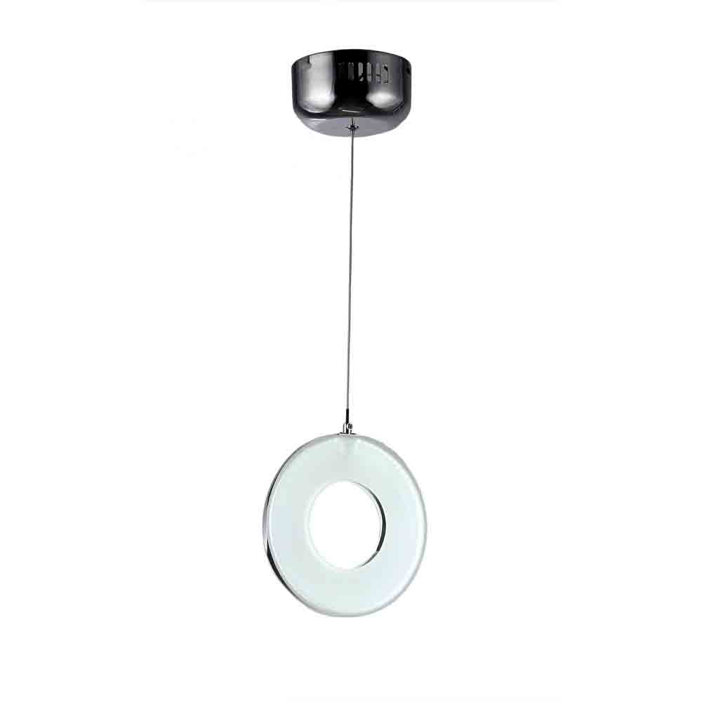Madison 1-light Chrome 8-inch LED Pendant