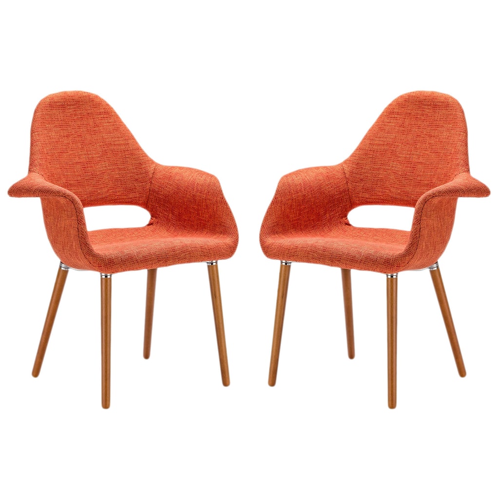 EdgeMod Barclay Dining Chair in Orange (Set of 2)