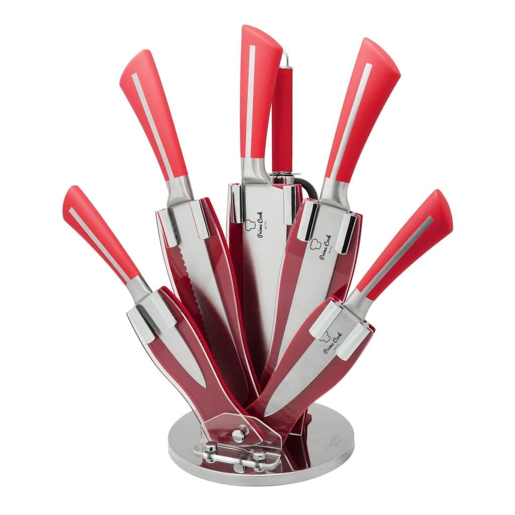 Prime Cook 8-piece Stainless Steel Knife Set