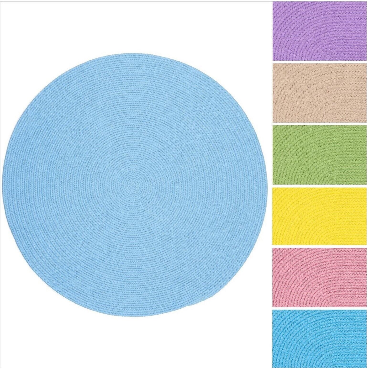 Hy Feet Indoor Outdoor Reversible Round Braided Rug By Rhody Hy Feet Indoor Outdoor Reversible Round Braided Rug