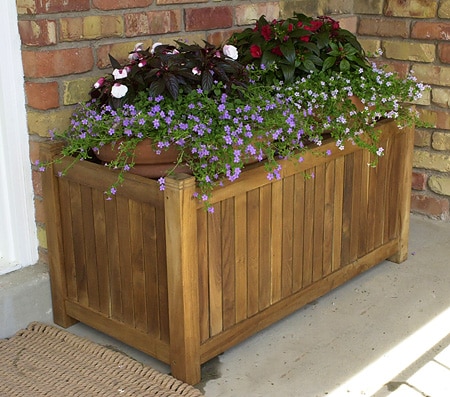 Large Rectangular Teak Planter Box Free Shipping Today Large Rectangular Teak Planter Box Free Shipping Today 36111
