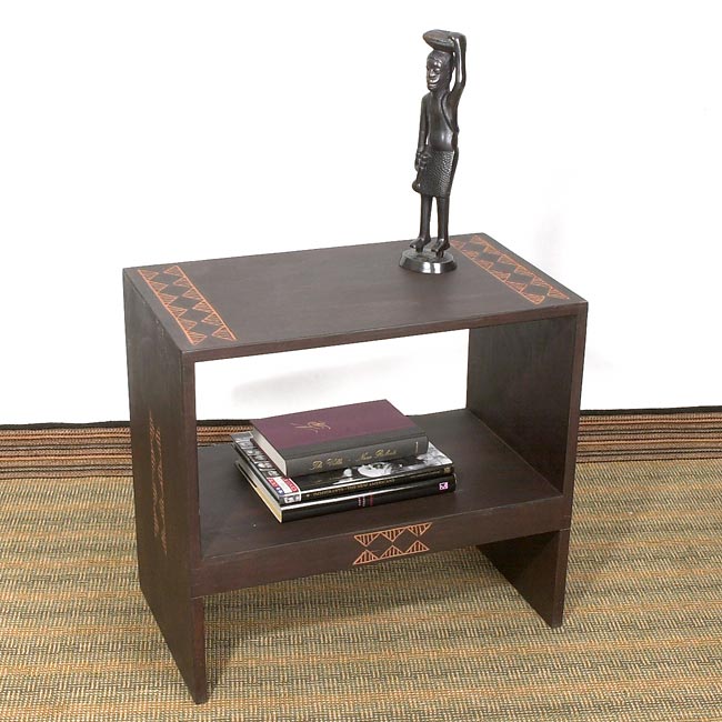 Handmade African End Table Ghana Free Shipping Today Thumbnail Handmade African End Table Ghana