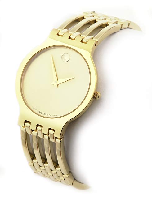 Movado Esperanza Men's 18-kt. Gold-plated Watch - 404652 - Overstock ...