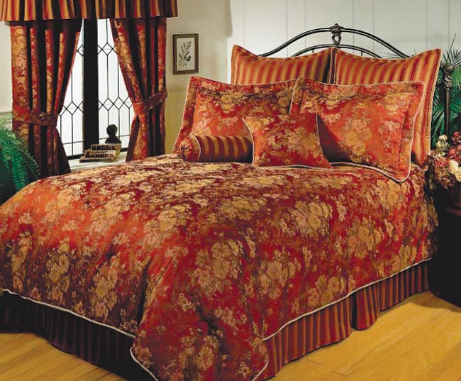 Shop Brocade Luxury Comforter Set Overstock 931298