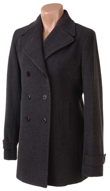 Kenneth Cole Reaction Charcoal Grey Pea Coat  