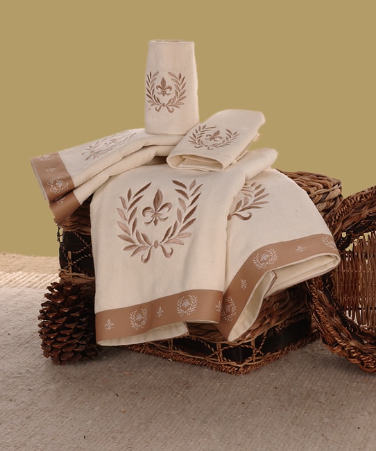 Waverly Fleur De Lis Ivory Towels Set Of 6 Free Shipping Waverly Fleur De Lis Ivory Towels Set Of 6