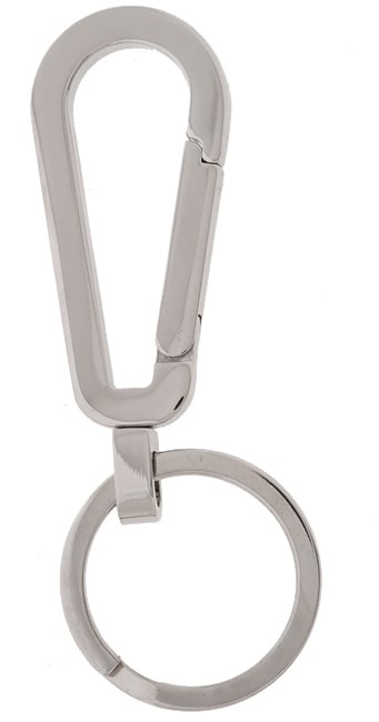 Prada Silvertone Key Chain  