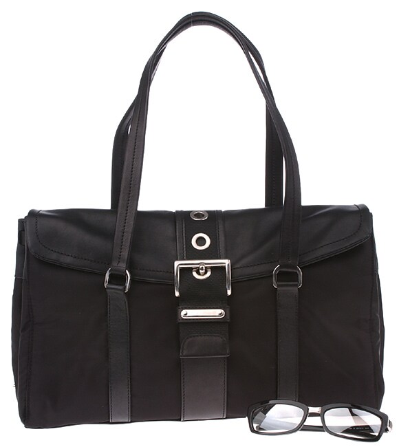 Prada Black Handbag - Free Shipping Today - Overstock.com - 420838