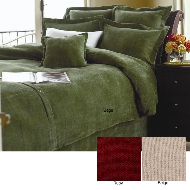 Chenille Duvet Cover Set with Bedskirt Free Shipping Today