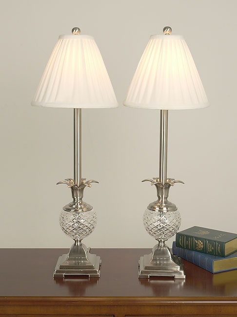 Pineapple Set of Two Buffet Lamps  