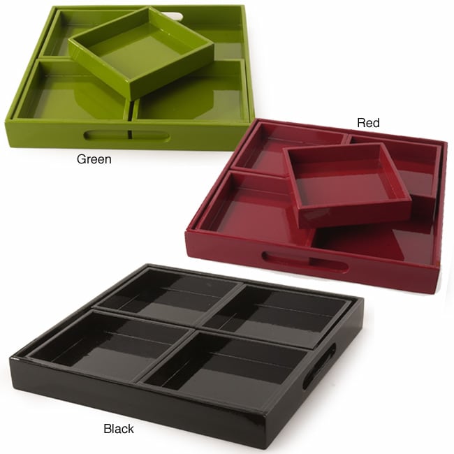 Square Bamboo Tray Set (Vietnam)  