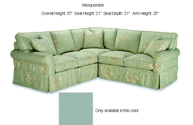 Astoria Sea Foam Green Sectional Sofa  